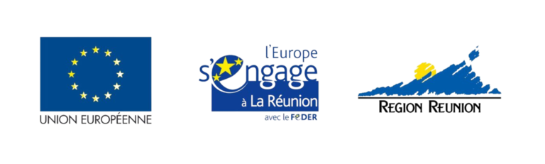 Logos de l'Union Européenne, Europe s'engage, et Région Réunion.
