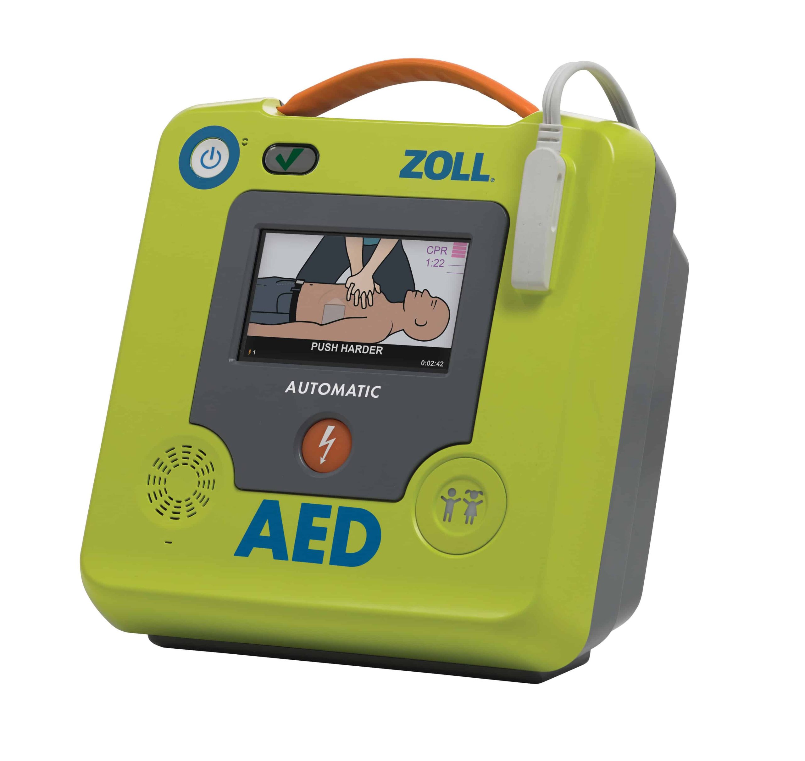 Image produit défibrillateur automatique DAE pour site e-commerce.